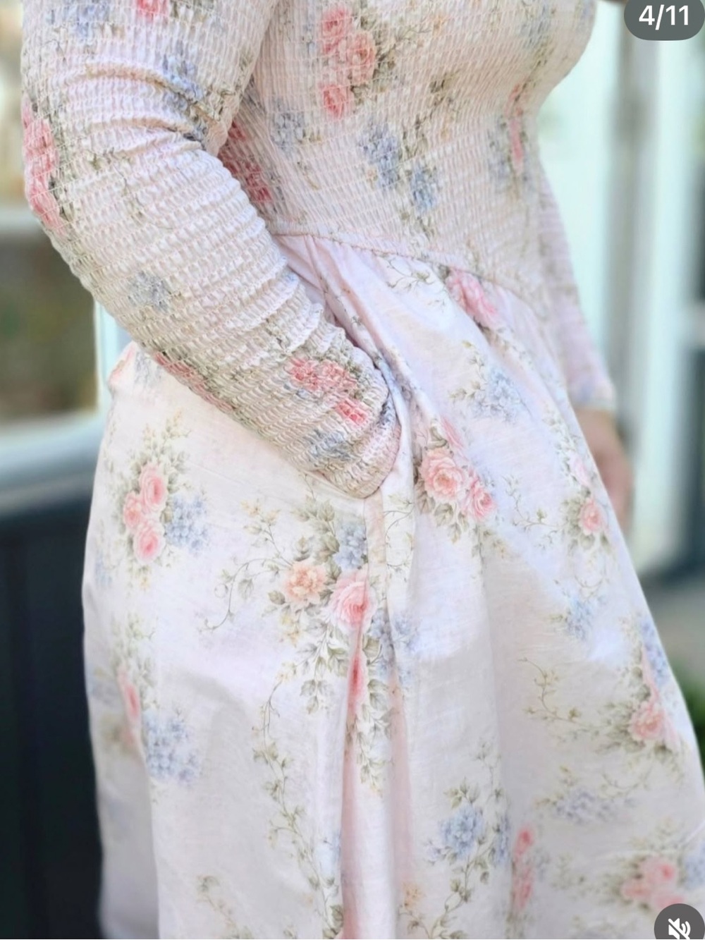 Dainty Jewells Pink Floral Midi Dress - Picture 7 of 9